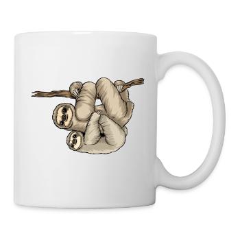 Kunterli Loves Sloths - #KUN-SLO-08 - Cute - Mug - white - Right