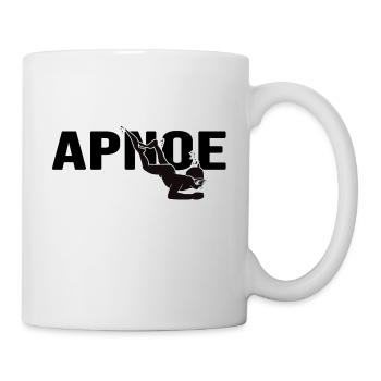 apnoe streckentauchen apnoetaucher freediving - Tasse - Weiß - Rechts