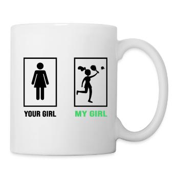 padel padeltennis paddel padel joueur de padel femme - Mug blanc - blanc - Droite