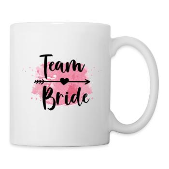 Team Bride Shirts - Tasse - Weiß - Rechts