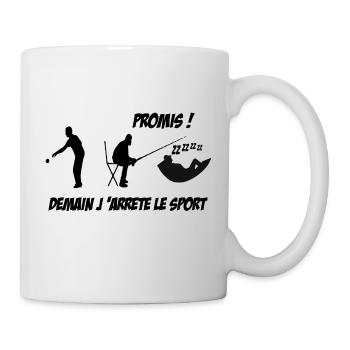 teeshirt sportif - Mug blanc - blanc - Droite