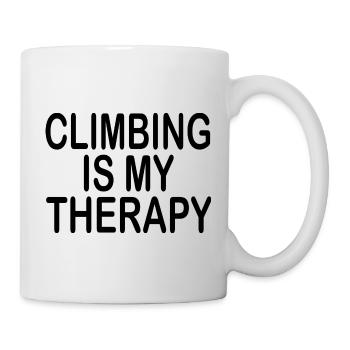 Bouldern Klettern Climbing - Tasse - Weiß - Rechts