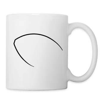 American Football Silhouette - Tasse - Weiß - Rechts