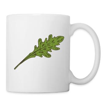 Salade de roquette Feuille de salade - Mug blanc - blanc - Droite