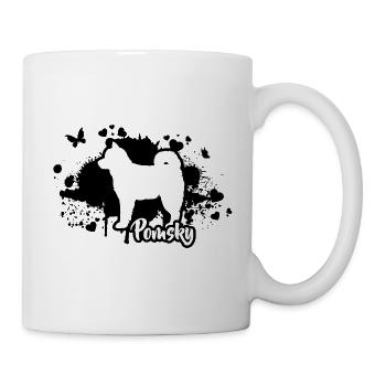 POMSKY Race de chien Chien Chiens Wilsigns - Mug blanc - blanc - Droite