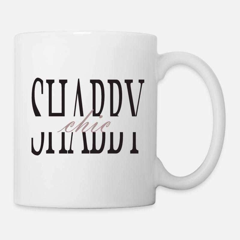 « Shabby Chic » - Mug blanc - blanc