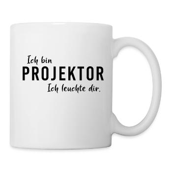 Human Design Projektor Ich leuchte dir shirt - Tasse - Weiß - Rechts