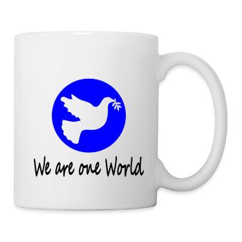 Nous sommes un seul monde - Mug blanc - blanc - Droite