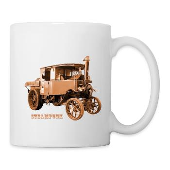 Tractor Tractor Steampunk Gear Retro Technology - Mug - white - Right