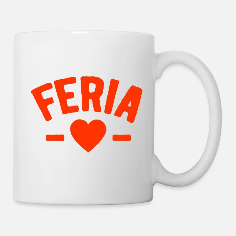 Feria Herz Kultur Feria - Tasse - Weiß