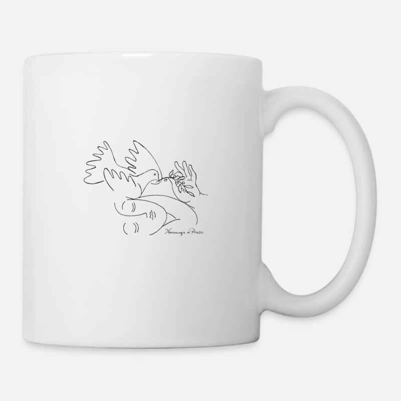 Peace – Hommage a Picasso - Tasse - Weiß
