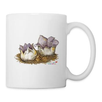 Kronenbecherling (Sarcosphaera coronaria) - Tasse - Weiß - Rechts