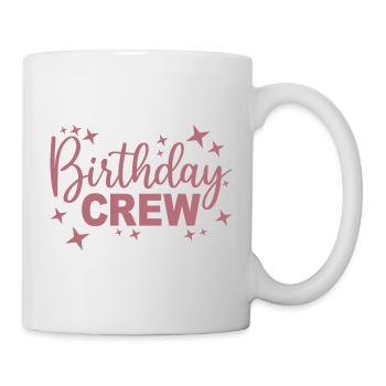 Birthday Crew Matching Group Birthday Party Outfit - Mug - white - Right