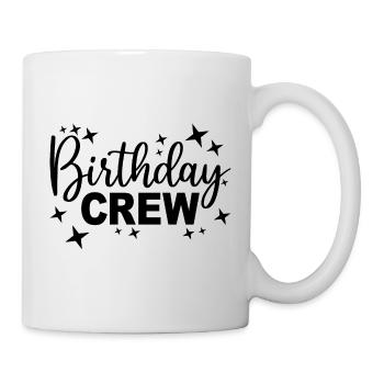 Birthday Crew Matching Group Birthday Party Outfit - Mug - white - Right