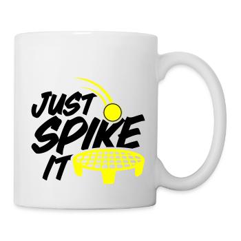 Farbe änderbar | Roundnet Spikeball Fun - Tasse - Weiß - Rechts