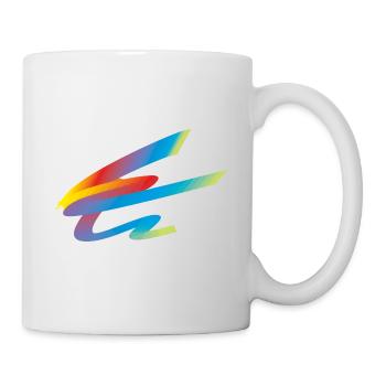 Regenbogenfantasie - Tasse - Weiß - Rechts