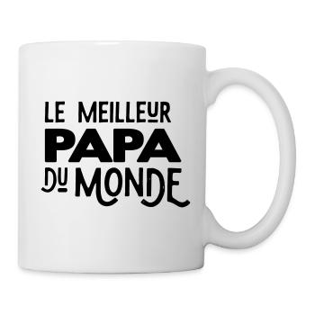 Meilleur papa du monde - Mug blanc - blanc - Droite