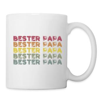 Bester Papa - Tasse - Weiß - Rechts