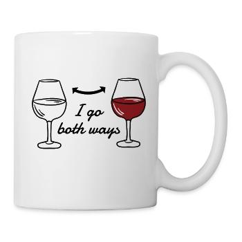 Funny Wine Drinker Design - Mug - white - Right