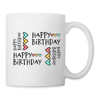 JAHRESTAG. ALLES GUTE ZUM GEBURTSTAG!. ALLES GUTE ZUM GEBURTSTAG!. - Tasse - Weiß - Rechts