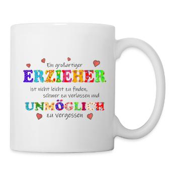 Ein großartiger Erzieher, unmöglich zu vergessen - Tasse - Weiß - Rechts