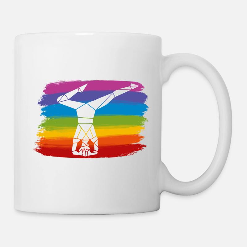 Kopfstand - Tasse - Weiß
