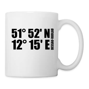 Dessau-Roßlau coordinates - Mug - white - Right