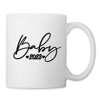 Bébé 2023 Grossesse Annonce Naissance bébé - Mug blanc - blanc - Droite