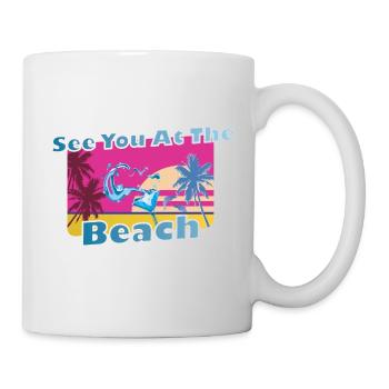 Chemise de fête cool Cadeau de vacances d’été à la plage - Mug blanc - blanc - Droite