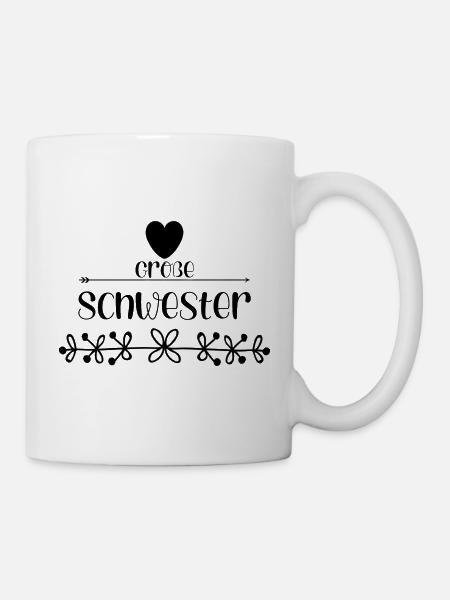 Große Schwester - Tasse - Weiß