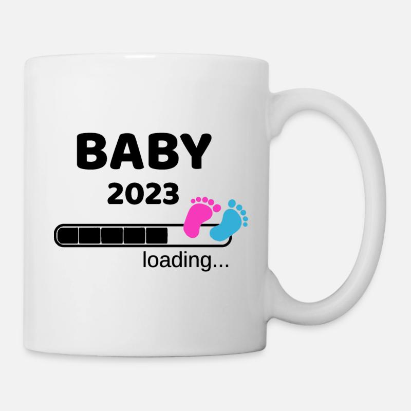 Baby 2023 Schwangerschaft Mutter Mama Idee - Tasse - Weiß