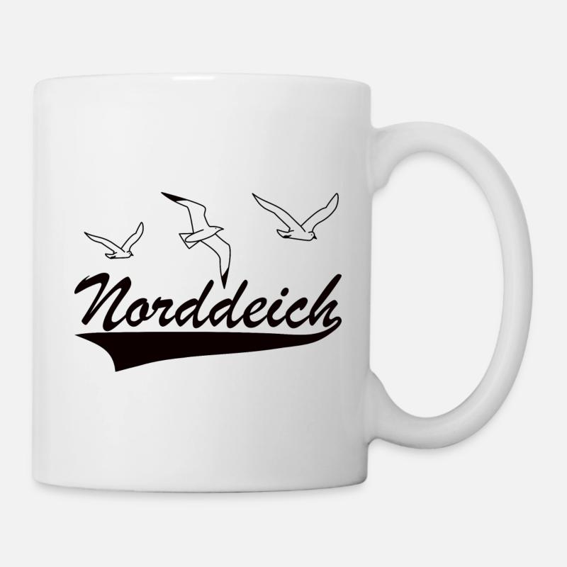 Norddeich - Tasse - Weiß