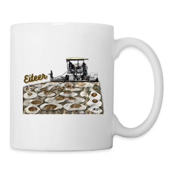 Eiteer vs Eiter - eine Straßenbaumaschine. - Tasse - Weiß - Rechts