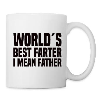 World's Best Farter I Mean Father - Mug - white - Right