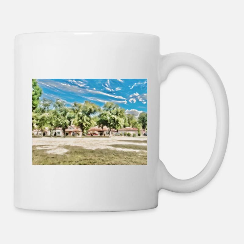 Ladenzeile Wolmirsleben - Tasse - Weiß