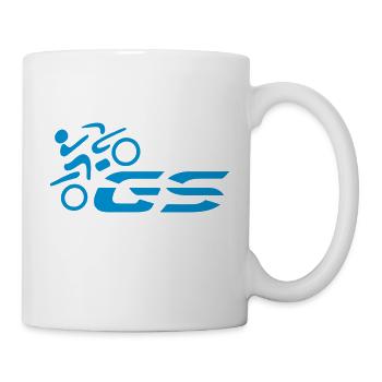 Logo GS Driver No. 1 | Blanc - Mug blanc - blanc - Droite