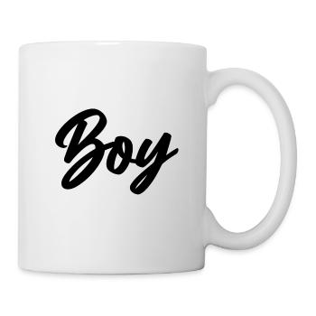 Boy - Schriftzug - Tasse - Weiß - Rechts