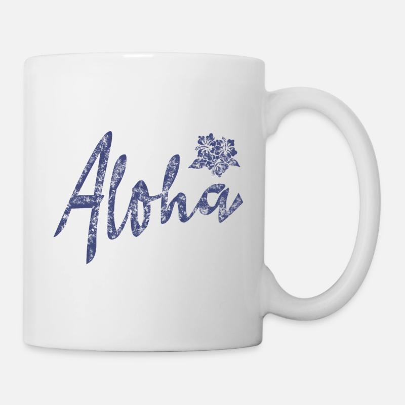 Hawaii Design - Tasse - Weiß
