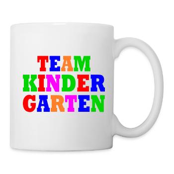 Team kindergarten - Tasse - Weiß - Rechts