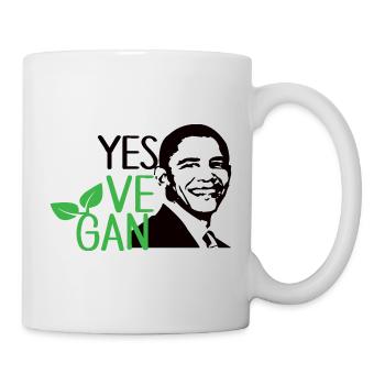Oui Ve Gan Vegan Vegan Dicton Drôle Vegan - Mug blanc - blanc - Droite