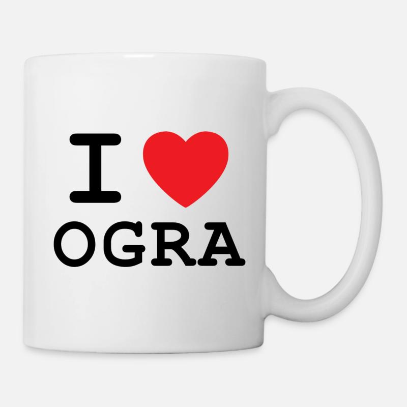 J’aime OGRA - Ich liebe Ober-Grafendorf - Mug blanc - blanc