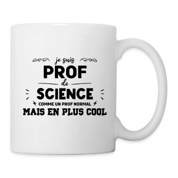 meilleur prof de sciences du monde - Mug blanc - blanc - Droite