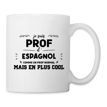 Définition Enseignant Espagnol - Mug blanc - blanc - Droite