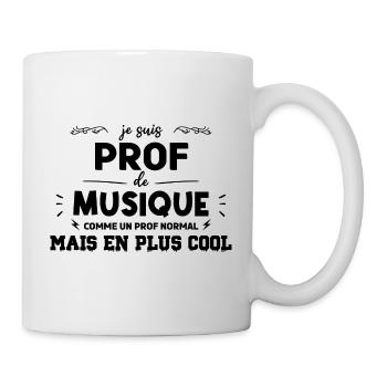 Professeur de musique cadeau drôle prof femme - Mug blanc - blanc - Droite