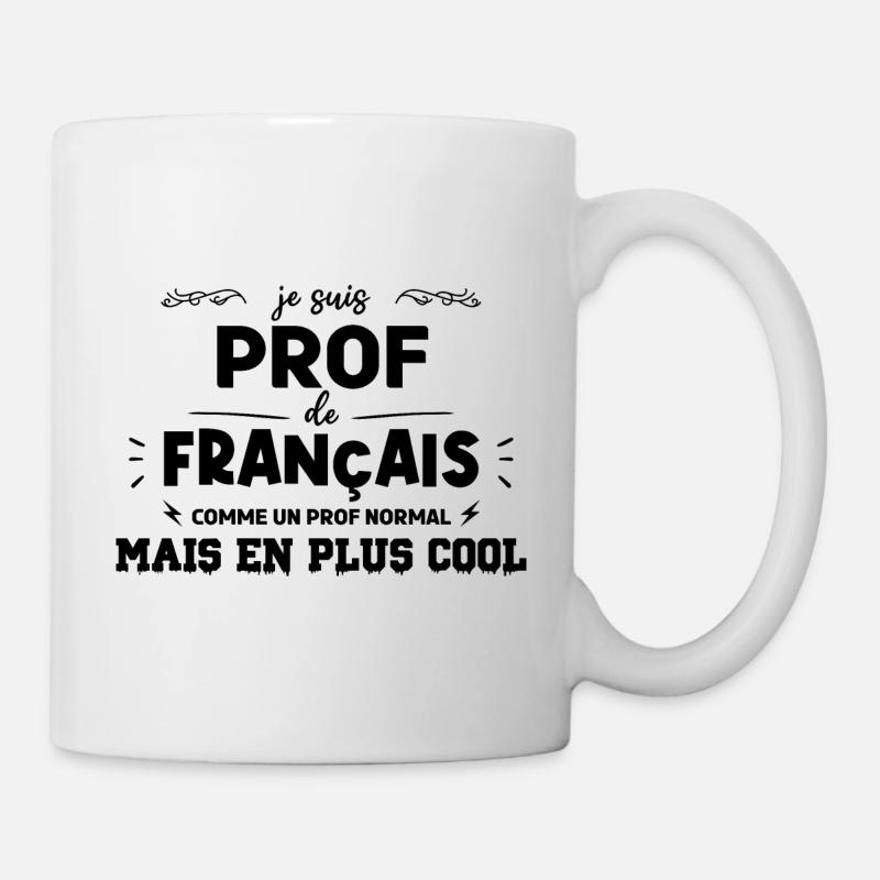 Prof de français - Mug blanc - blanc