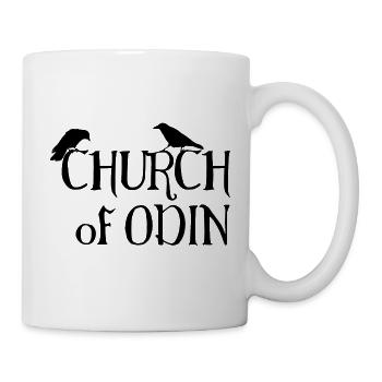 Odin's Church - God of Asgard - Mug - white - Right