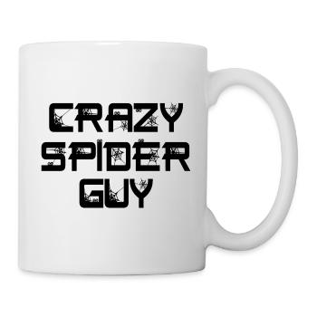 Lustige verrückte Spinne Typ Haustier Spinne Besitzer - Tasse - Weiß - Rechts