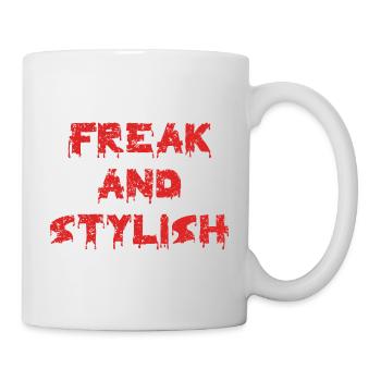 Freak und Stilvoll - Tasse - Weiß - Rechts