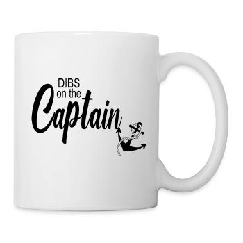 Dibs On The Captain - Citation amusante du capitaine - Mug blanc - blanc - Droite