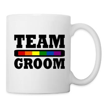Team groom - Tasse - Weiß - Rechts
